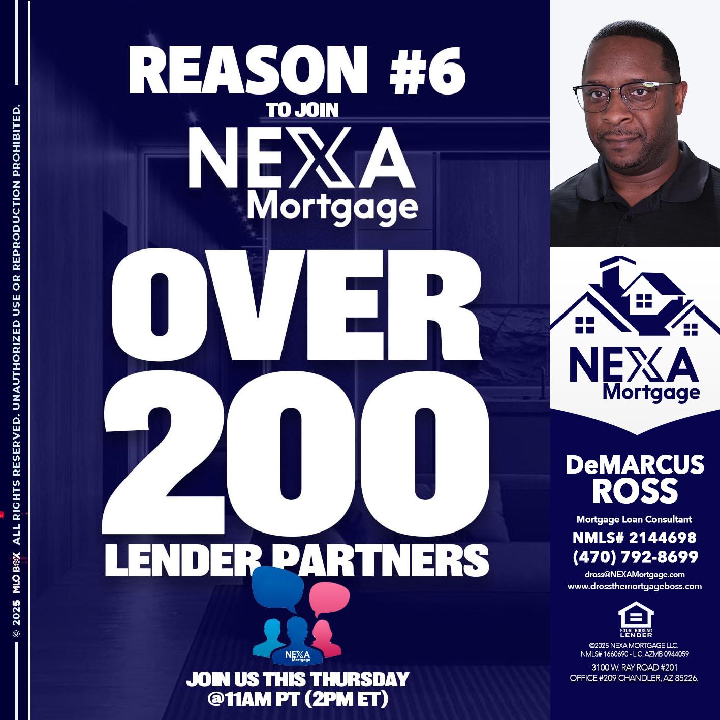 REASON 6 - DeMarcus Ross -Dross the Mortgage Boss