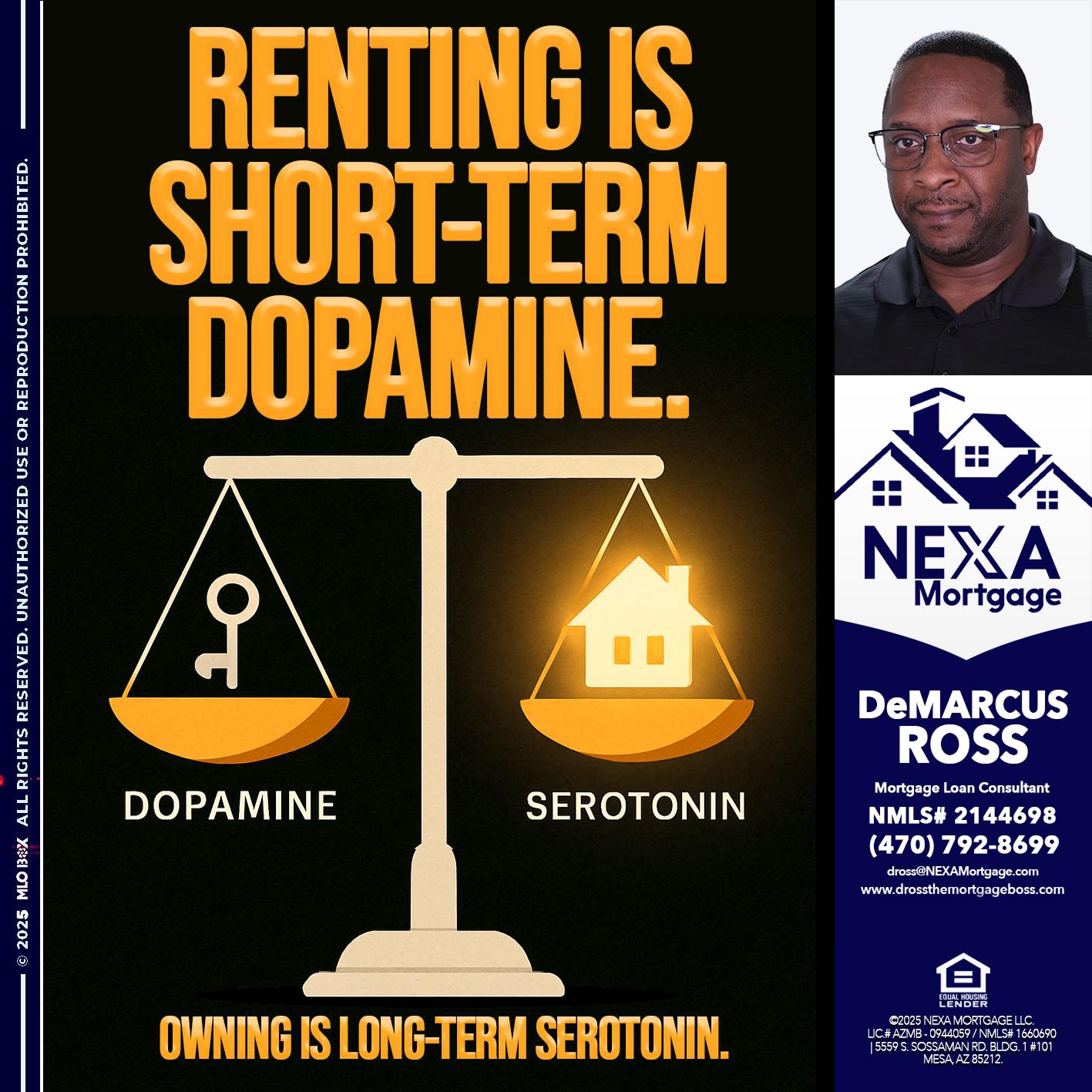RENTING IS SHORT TERM - DeMarcus Ross -Dross the Mortgage Boss