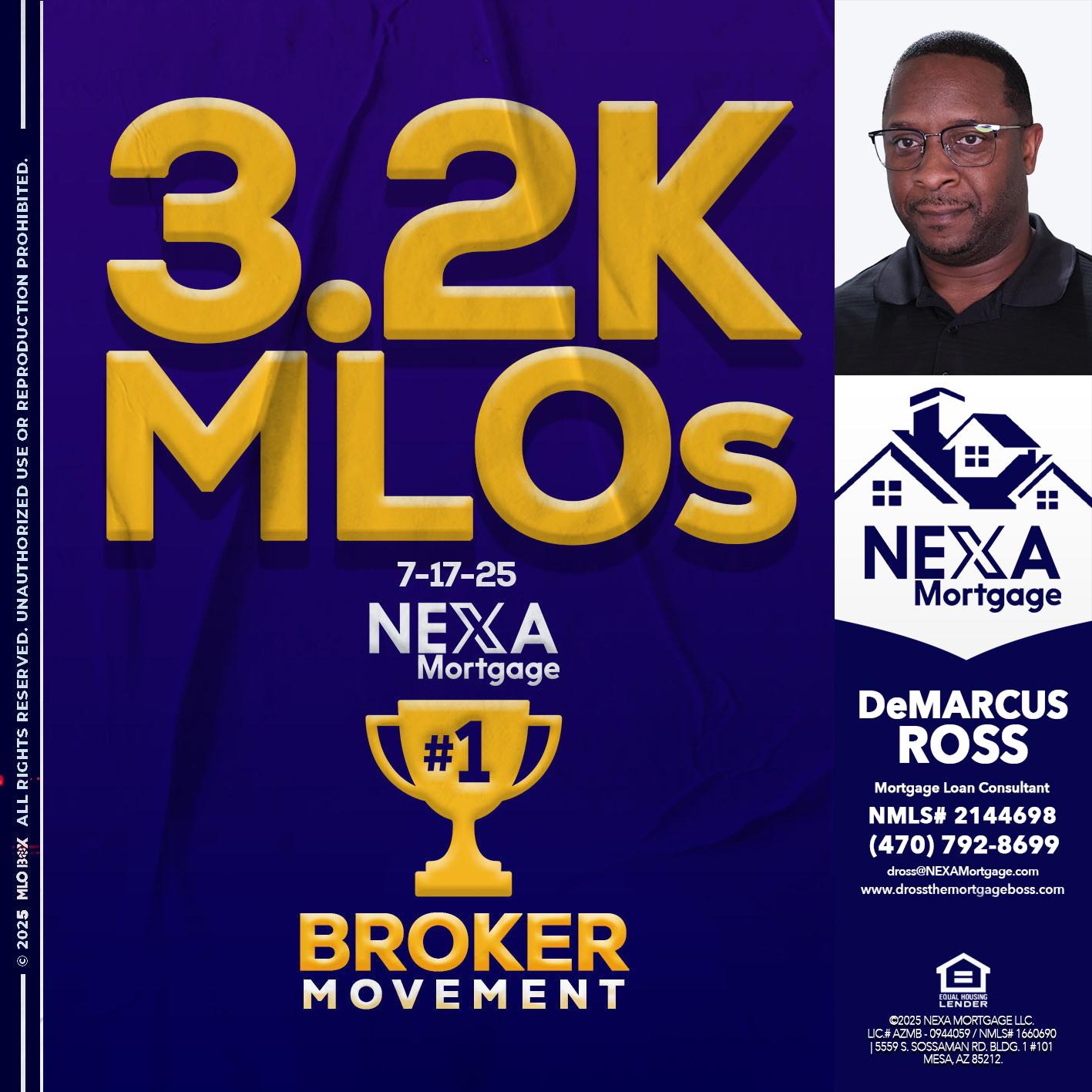 3.2K MLOs - DeMarcus Ross -Dross the Mortgage Boss