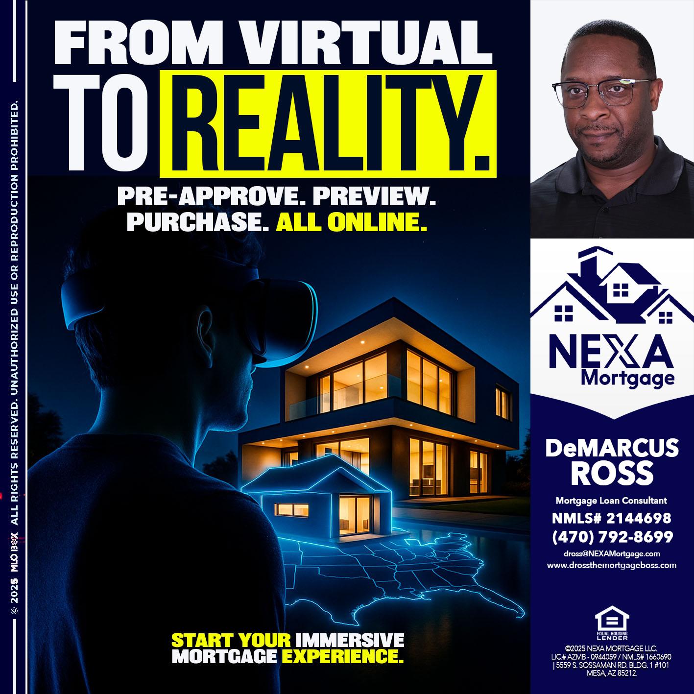 FROM VIRTUAL - DeMarcus Ross -Dross the Mortgage Boss
