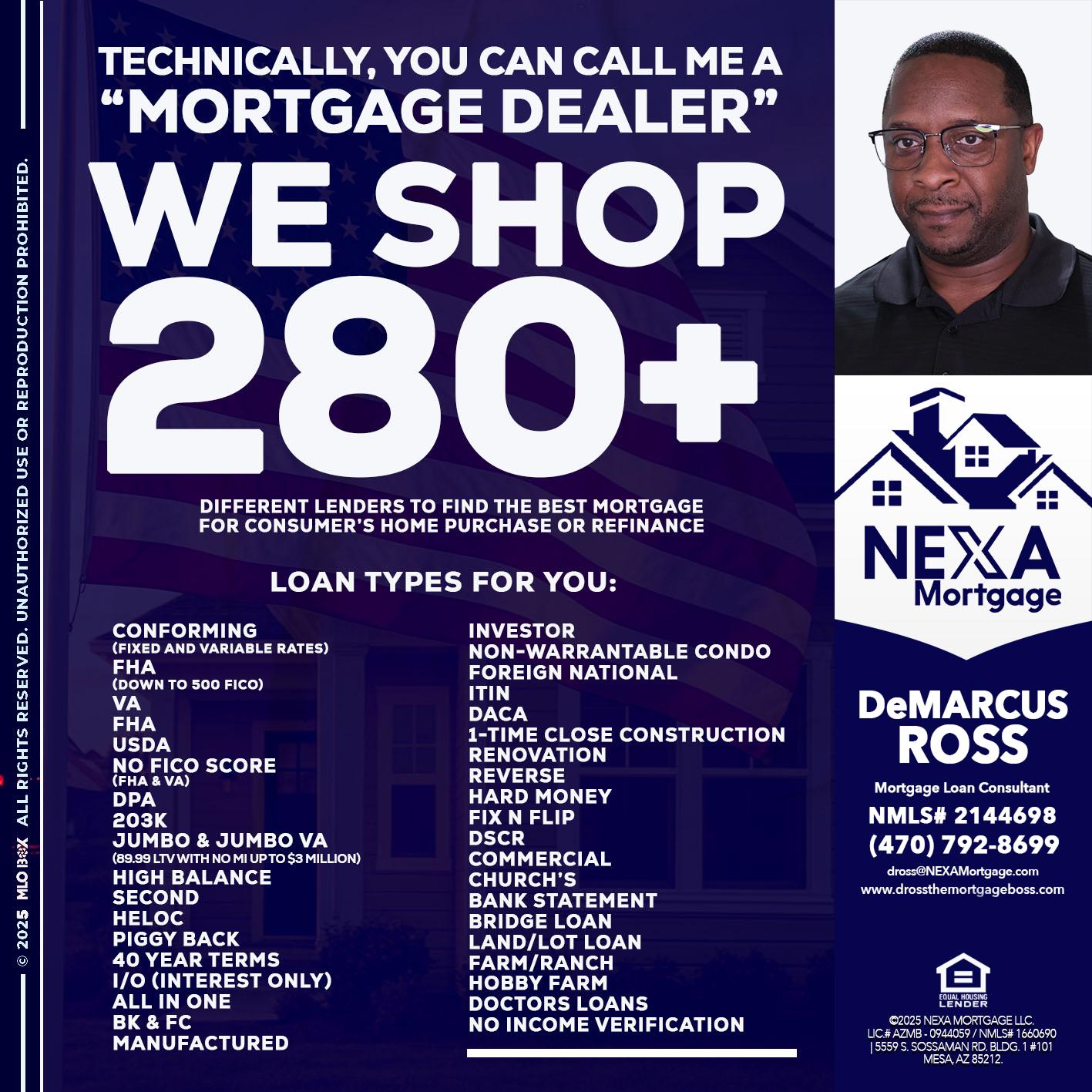 WE SHOP 280 + - DeMarcus Ross -Dross the Mortgage Boss