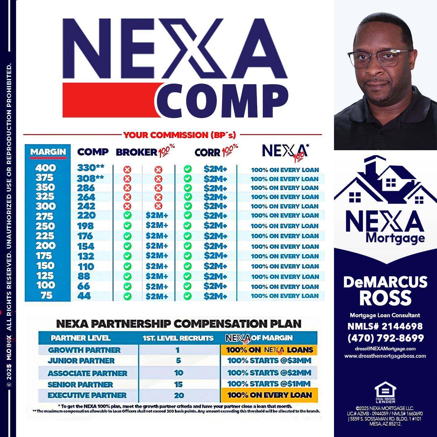 NEXA COMP - DeMarcus Ross -Dross the Mortgage Boss