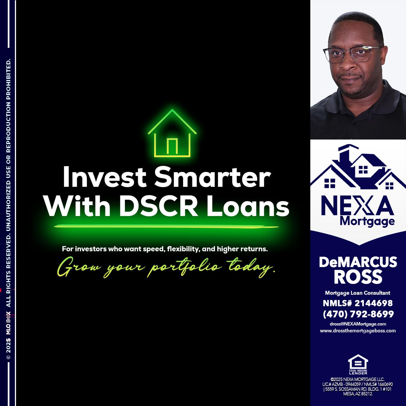 invest smarter - DeMarcus Ross -Dross the Mortgage Boss
