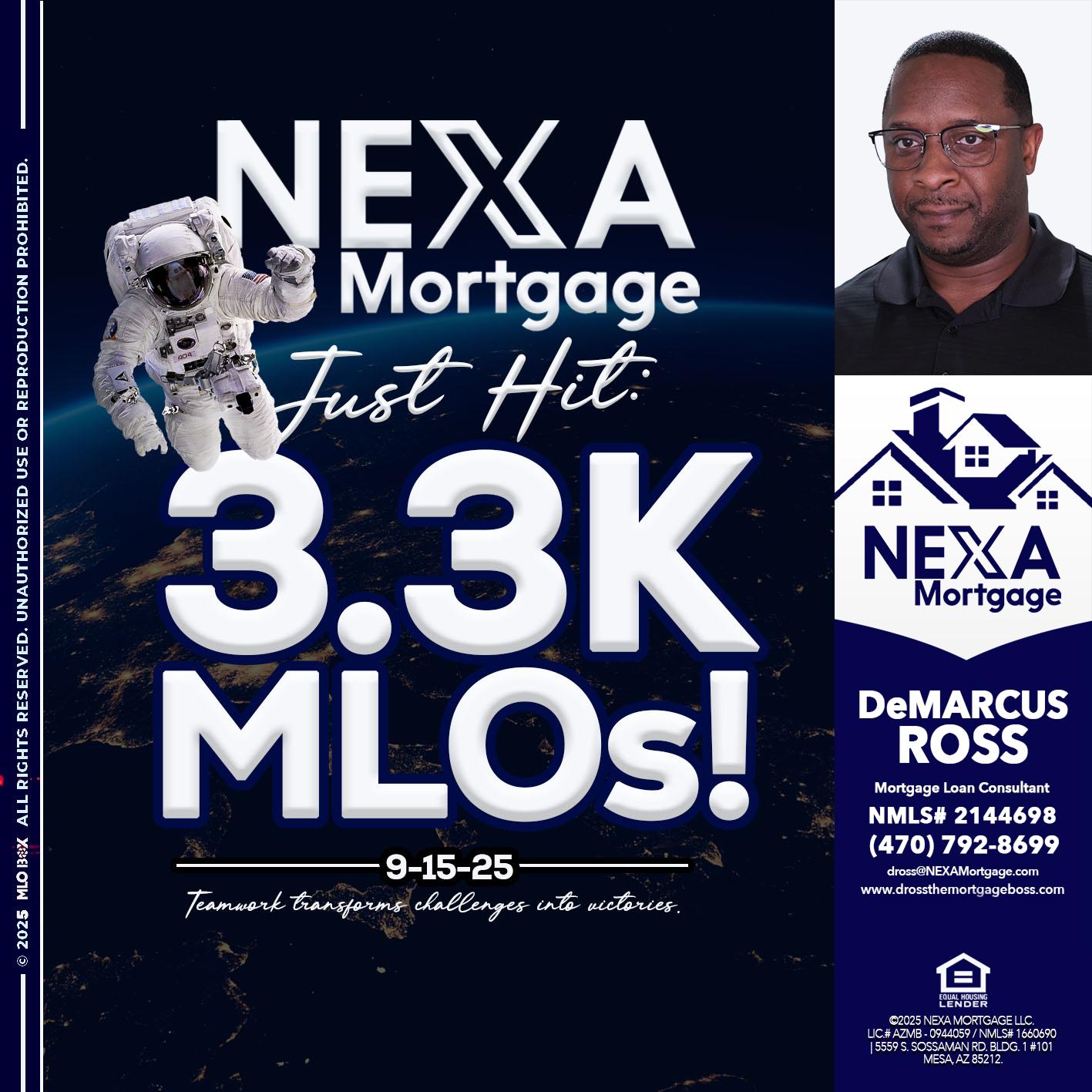 3.3K - DeMarcus Ross -Dross the Mortgage Boss