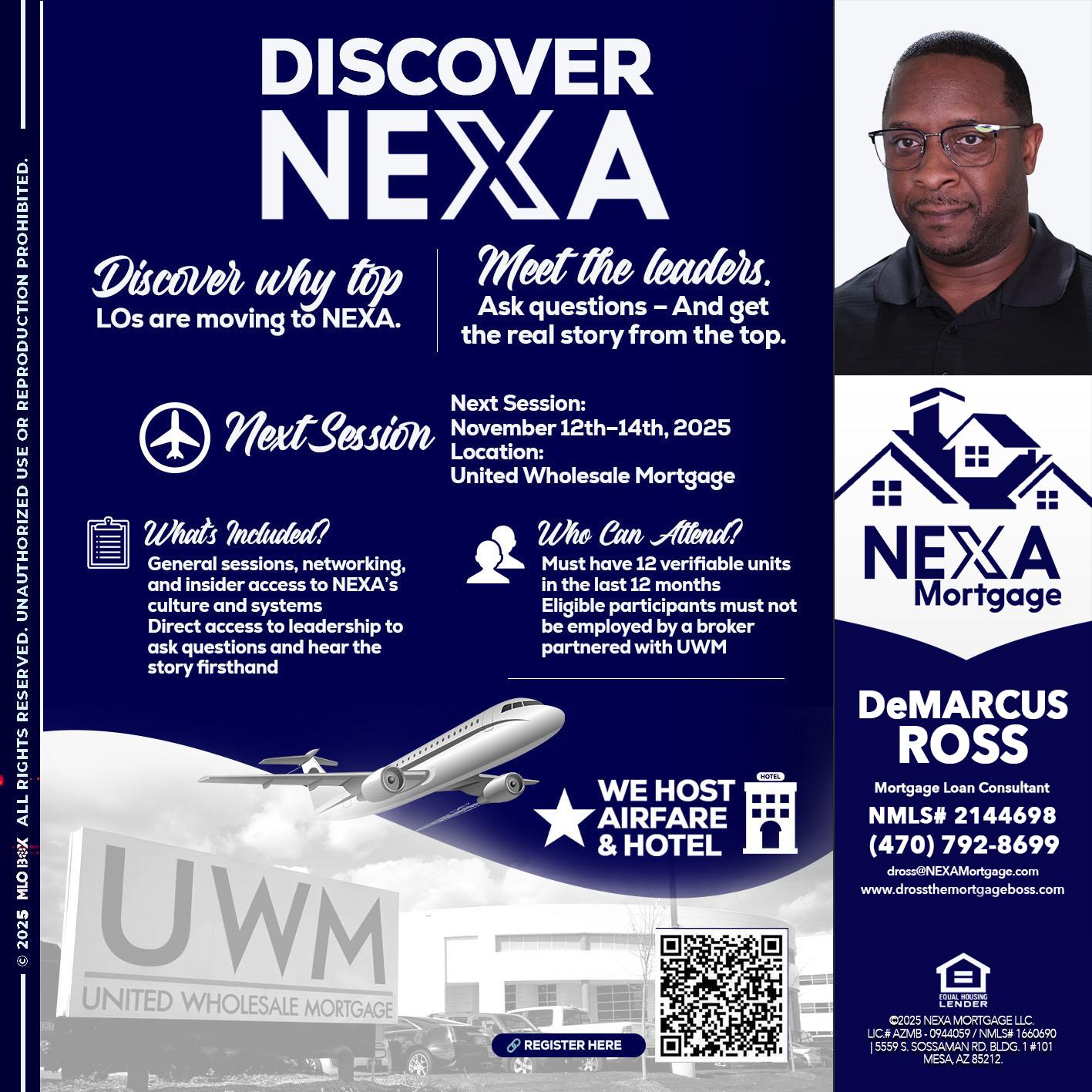 DISCOVER NEXA - DeMarcus Ross -Dross the Mortgage Boss
