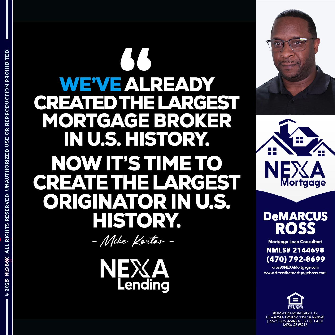 MIKE KORTAS - DeMarcus Ross -Dross the Mortgage Boss