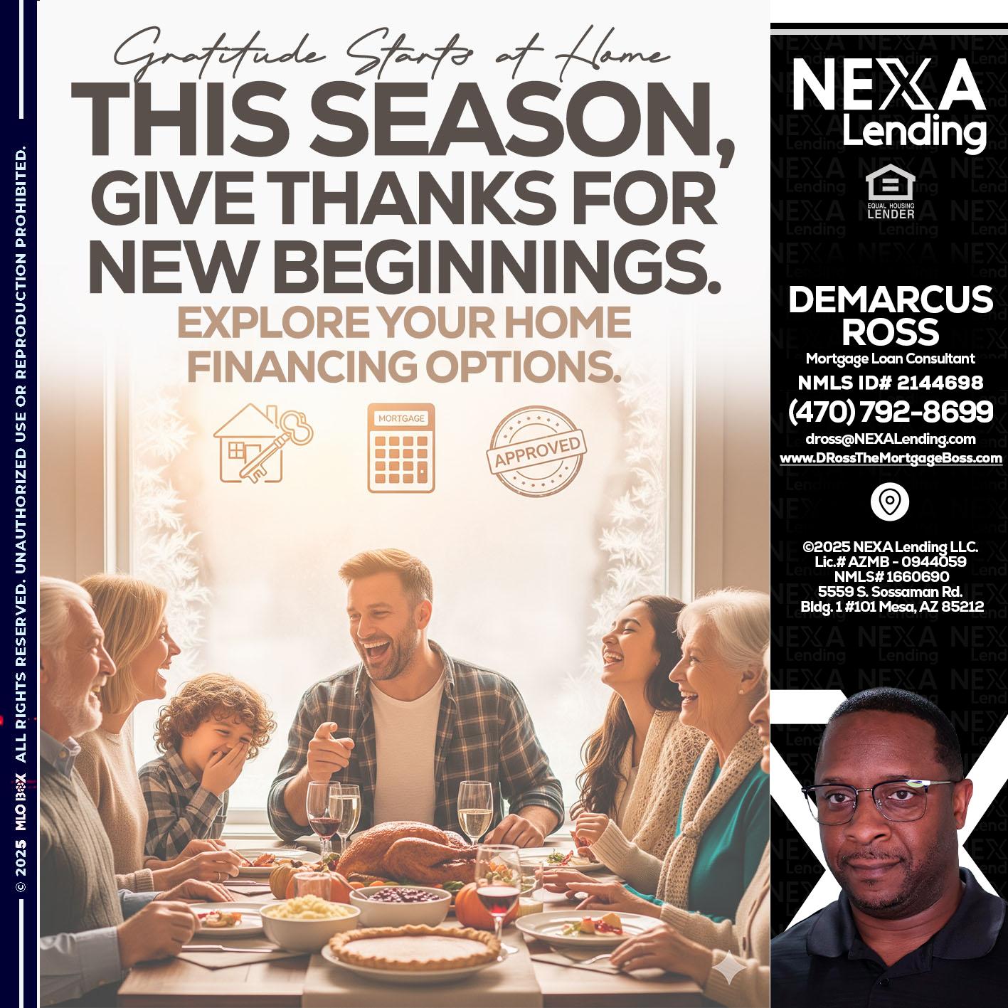 THIS SEASON - DeMarcus Ross -Dross the Mortgage Boss