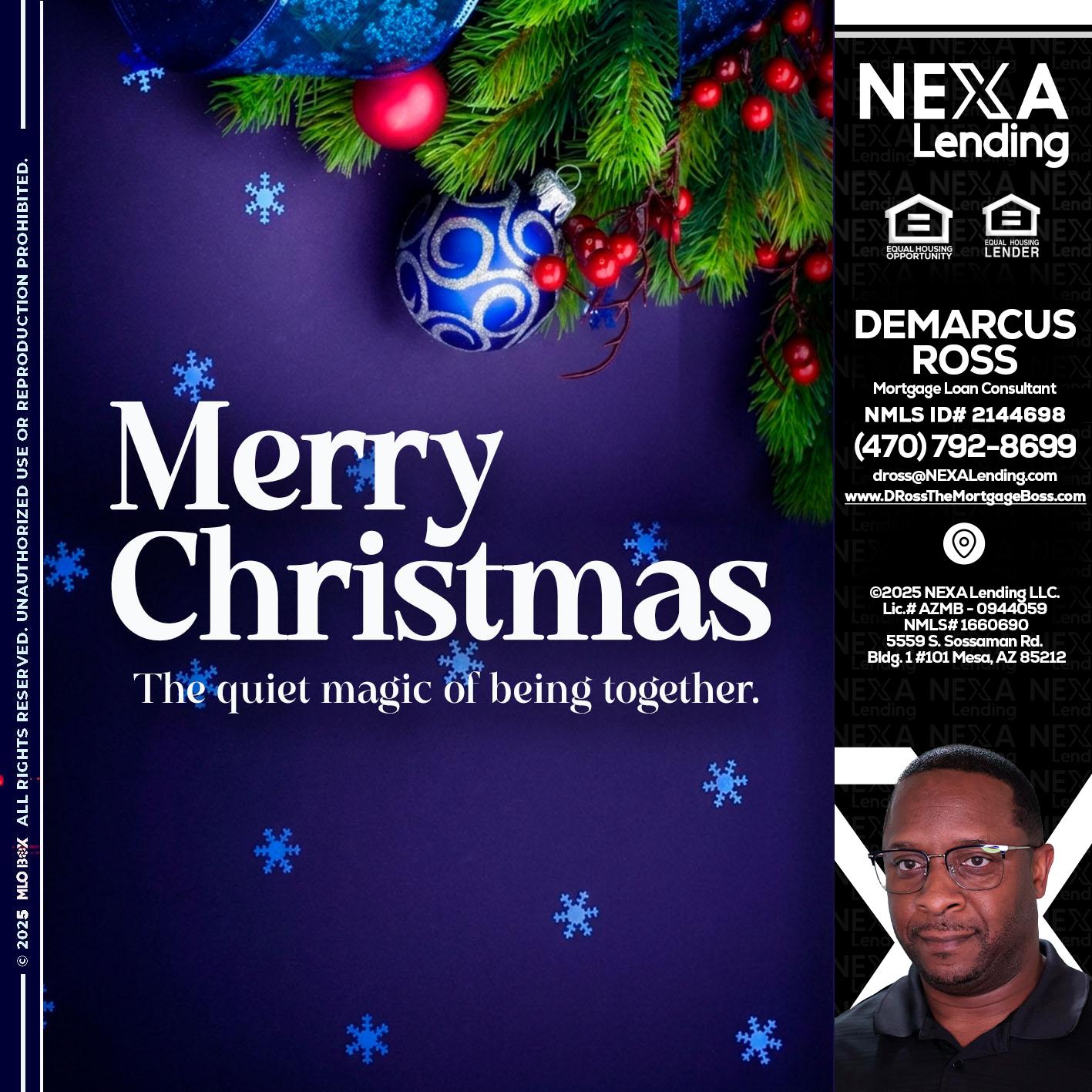 merry christmas - DeMarcus Ross -Dross the Mortgage Boss