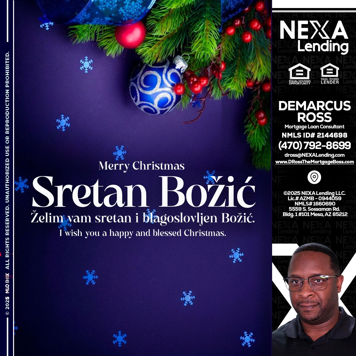 Sretan Božić - DeMarcus Ross -Dross the Mortgage Boss