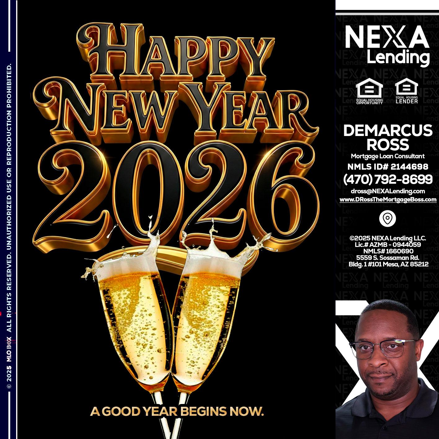 happy new year 2026 - DeMarcus Ross -Dross the Mortgage Boss
