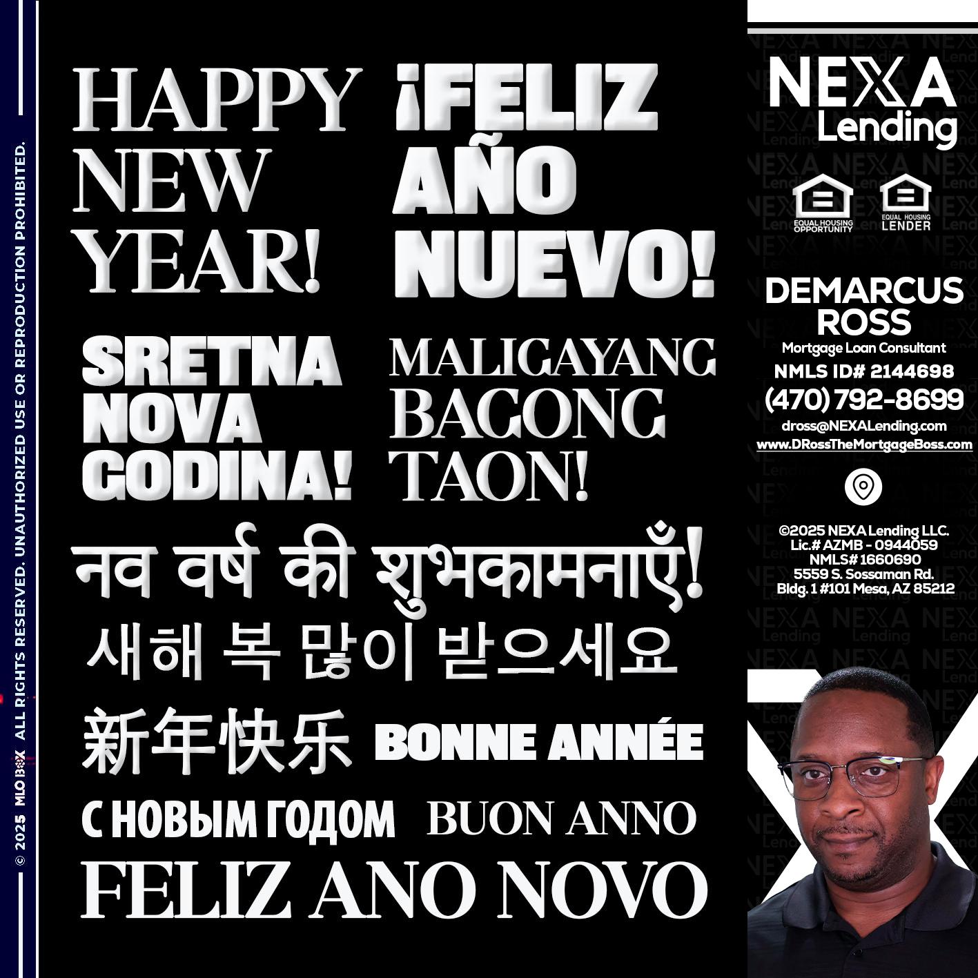 HAPPY NEW YEAR - DeMarcus Ross -Dross the Mortgage Boss
