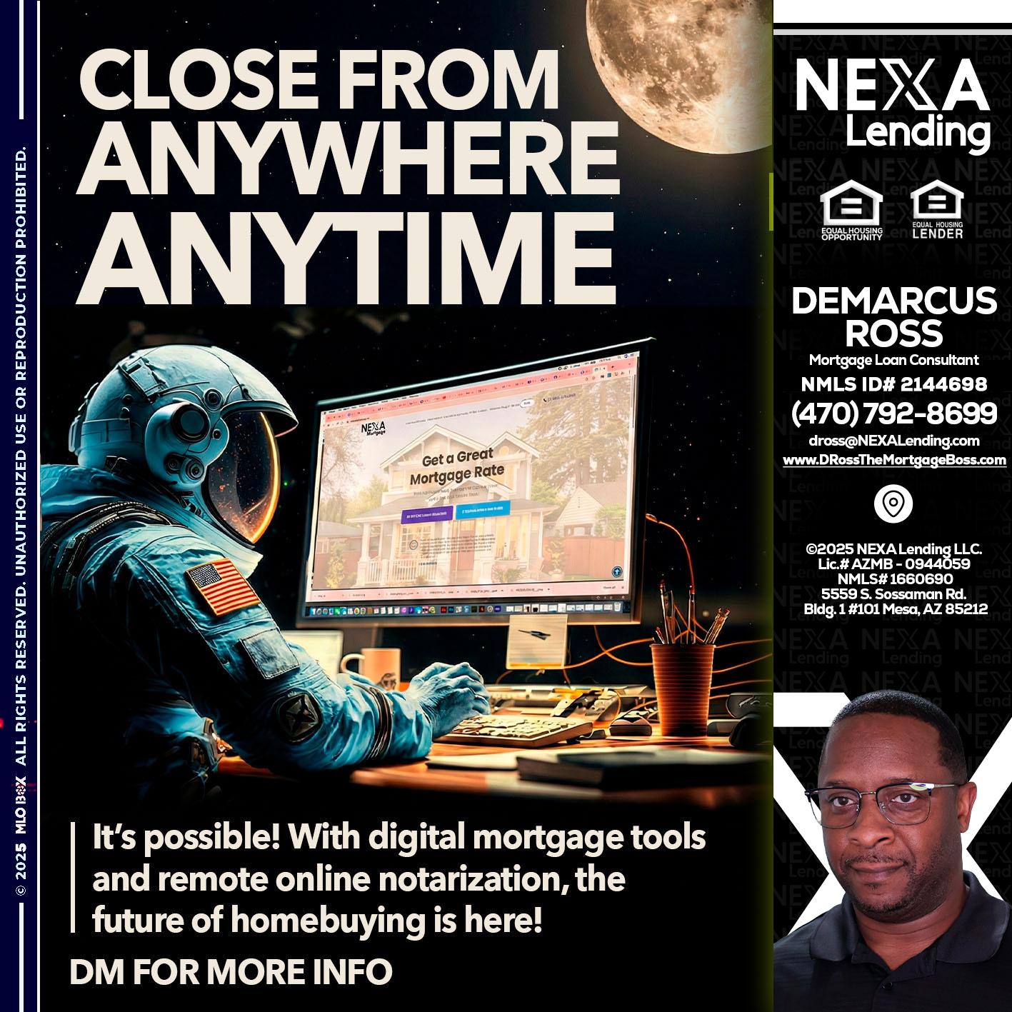 close from - DeMarcus Ross -Dross the Mortgage Boss