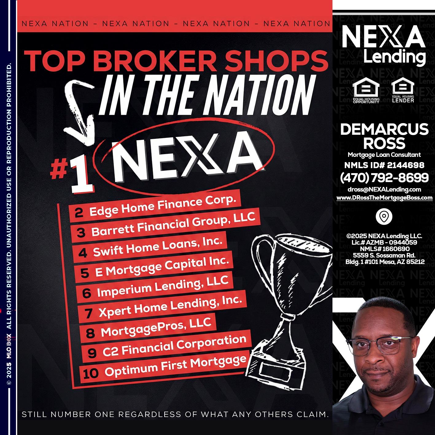 top broker - DeMarcus Ross -Dross the Mortgage Boss