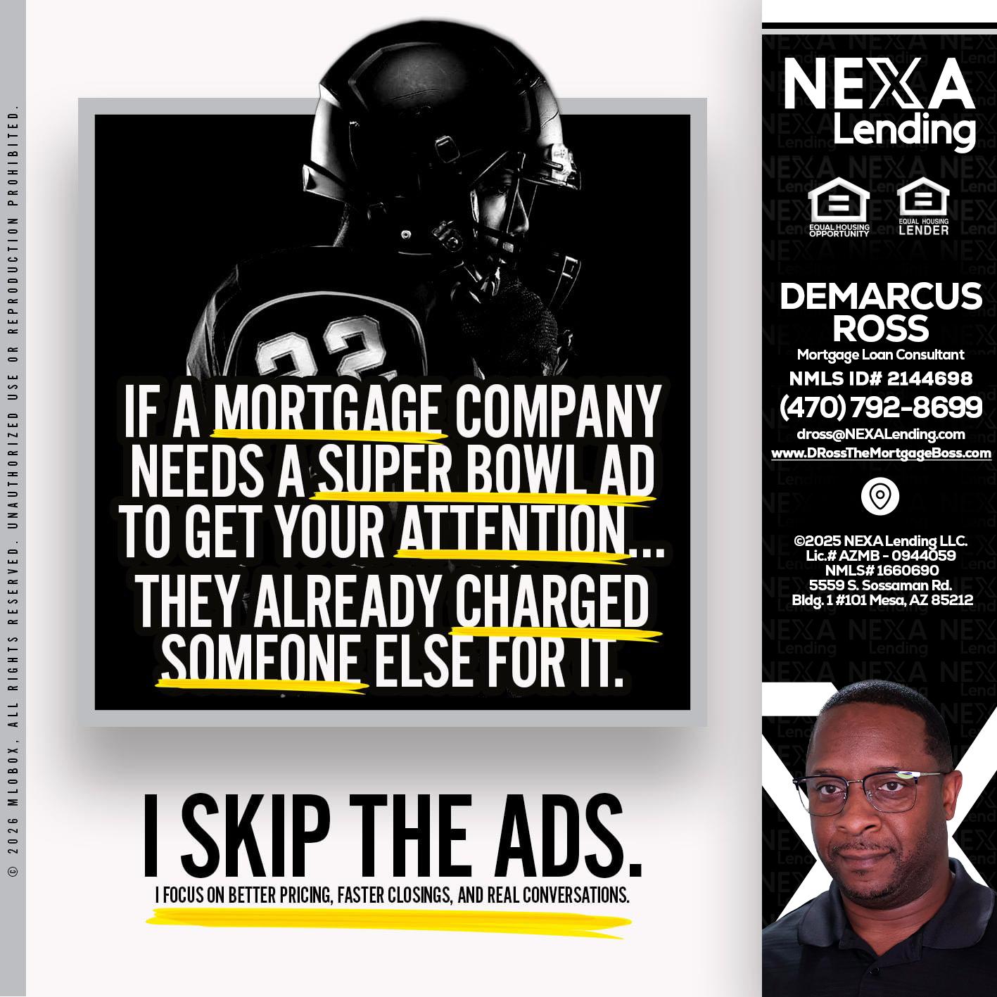 if a mortgage ad - DeMarcus Ross -Dross the Mortgage Boss