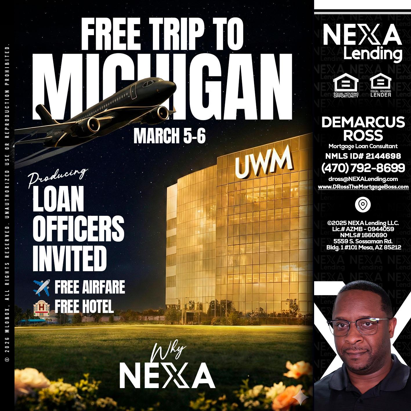 free Michigan trip - DeMarcus Ross -Dross the Mortgage Boss