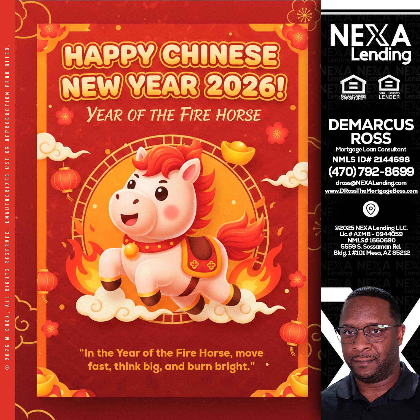 happy Chinese new year - DeMarcus Ross -Dross the Mortgage Boss