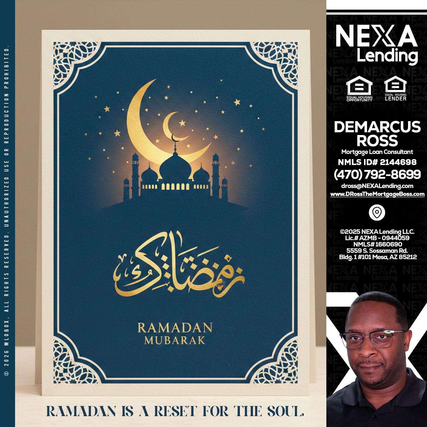 HAPPY RAMADAN - DeMarcus Ross -Dross the Mortgage Boss