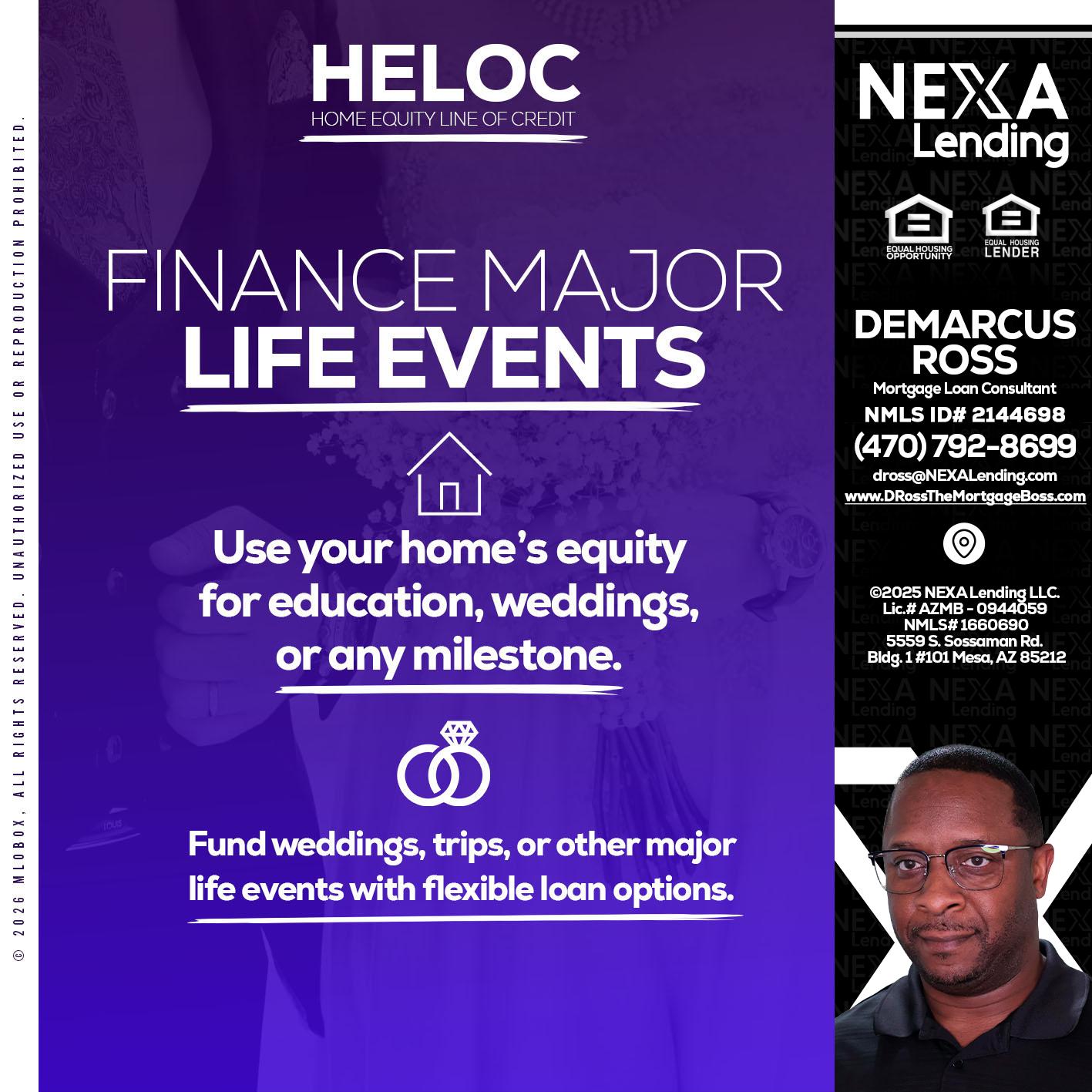 HELOC - DeMarcus Ross -Dross the Mortgage Boss
