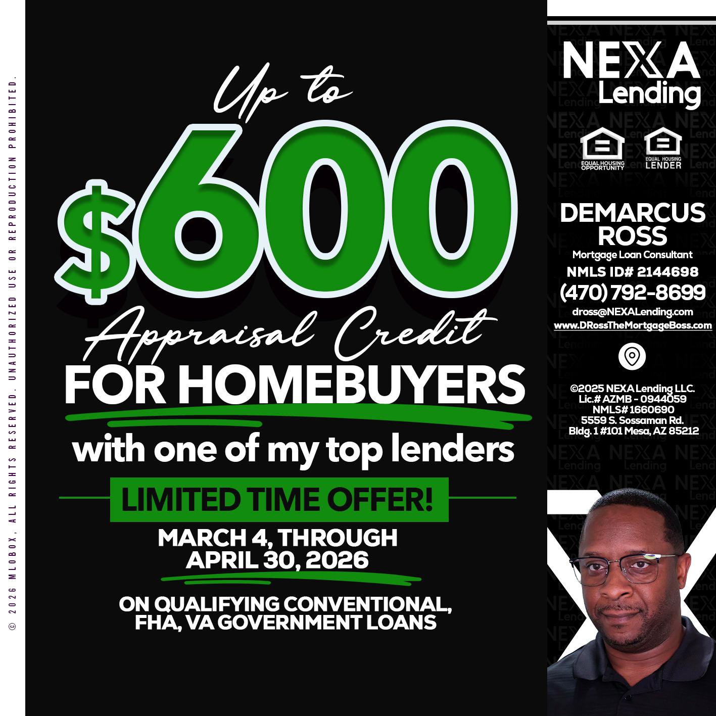 UP TO 600 - DeMarcus Ross -Dross the Mortgage Boss