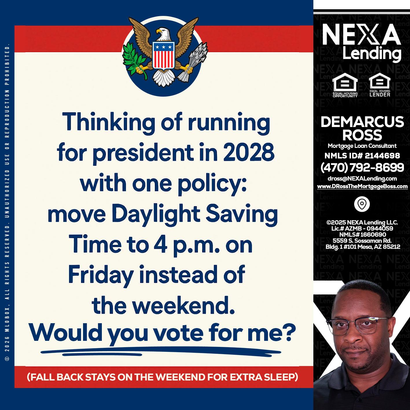 THINKING OF RUNING - DeMarcus Ross -Dross the Mortgage Boss