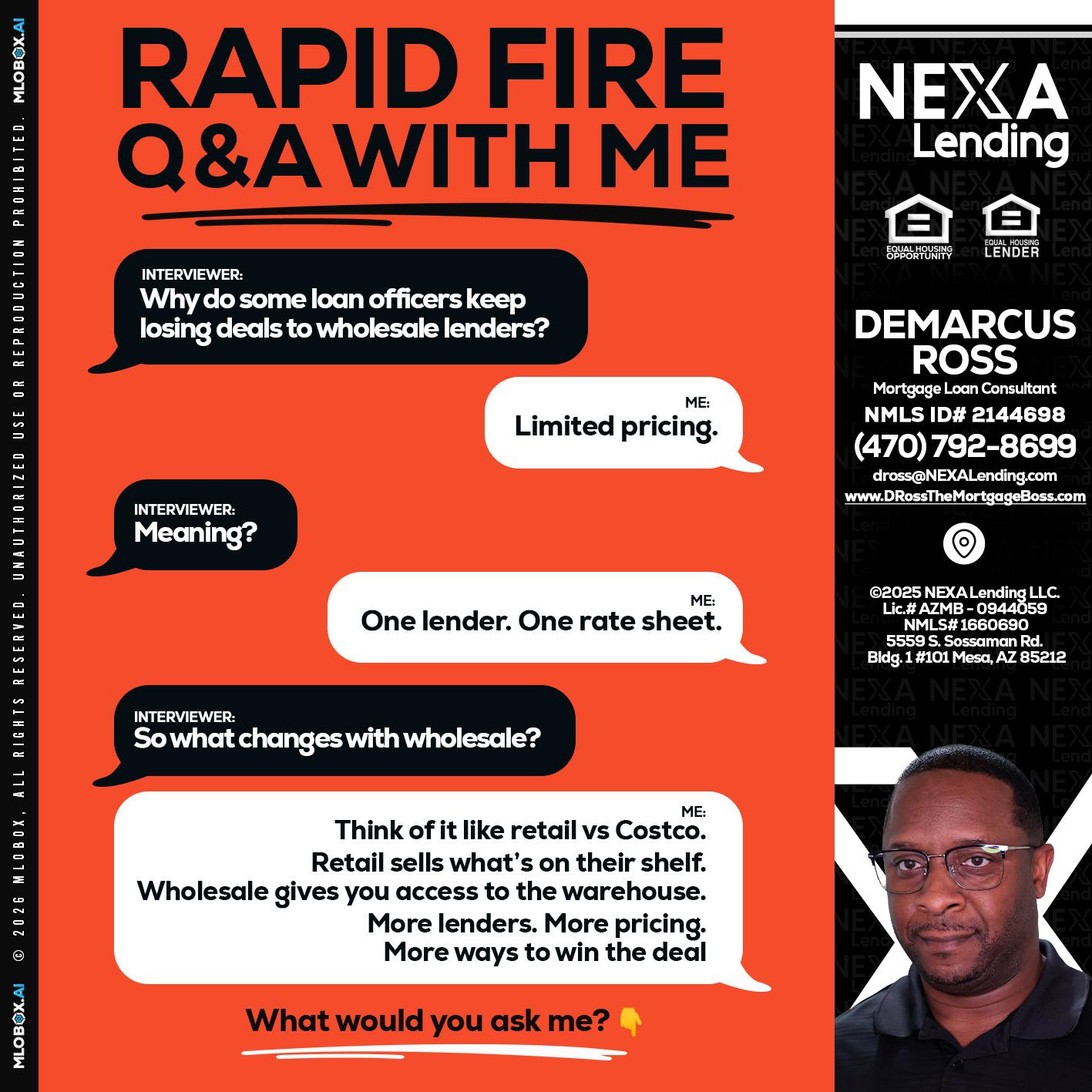 Q&A - DeMarcus Ross -Dross the Mortgage Boss