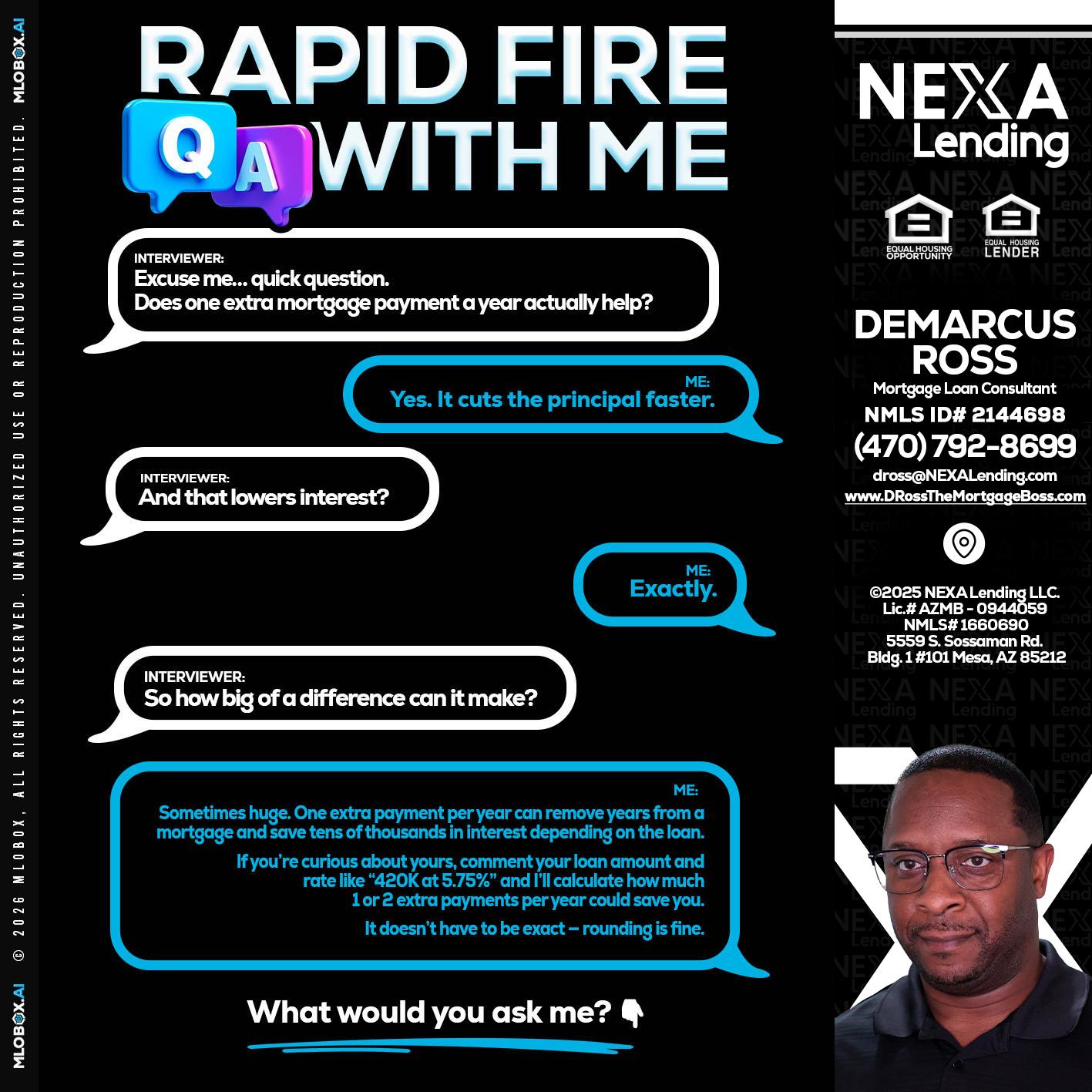 RAPID Q&A - DeMarcus Ross -Dross the Mortgage Boss