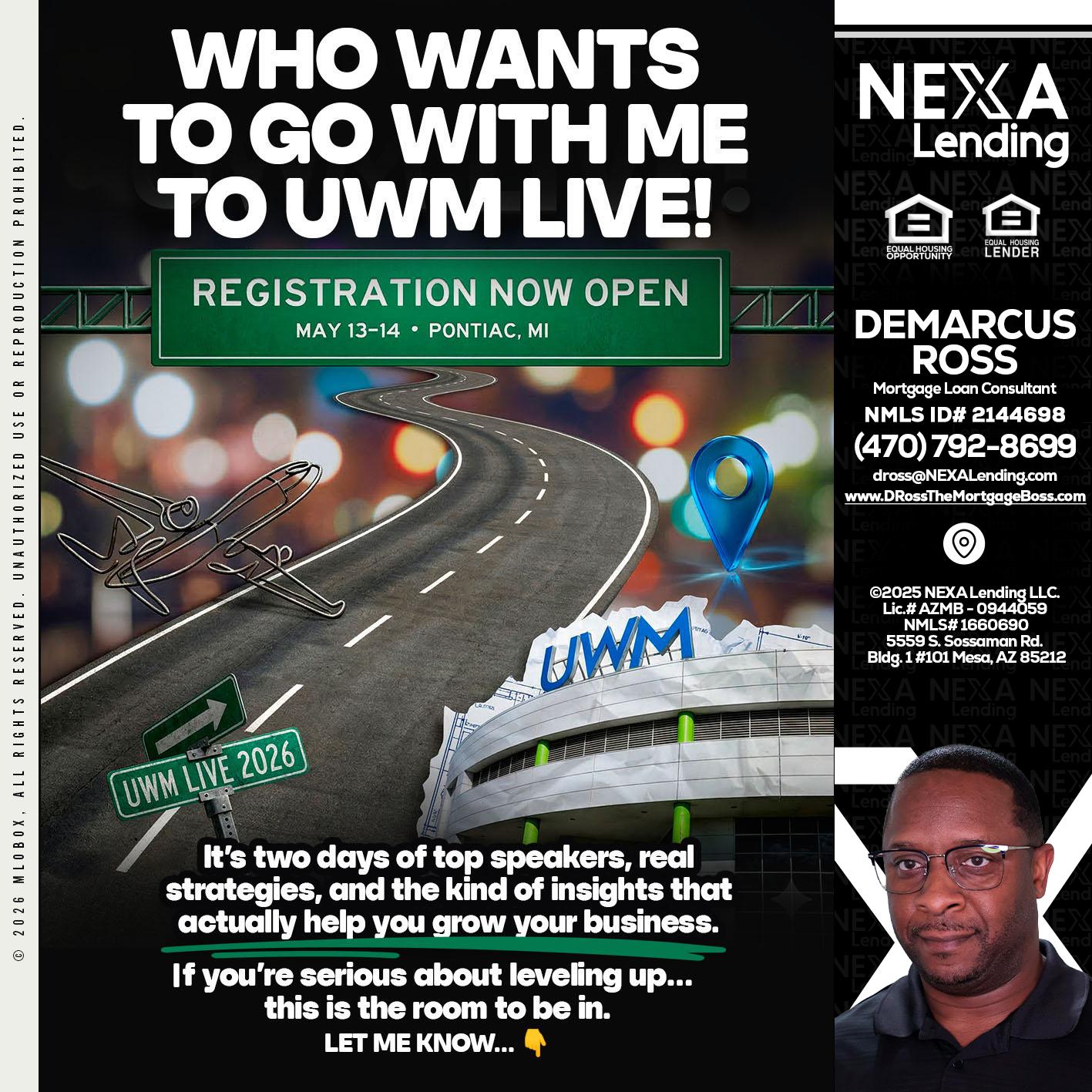 WHO WANTS - DeMarcus Ross -Dross the Mortgage Boss