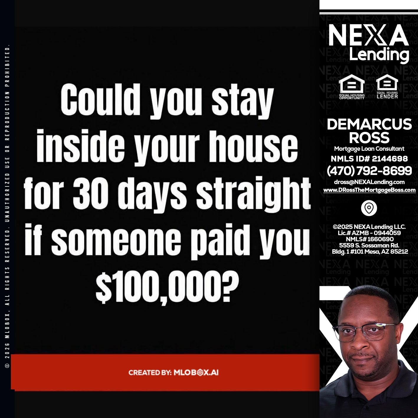 COULD YOU STAY - DeMarcus Ross -Dross the Mortgage Boss
