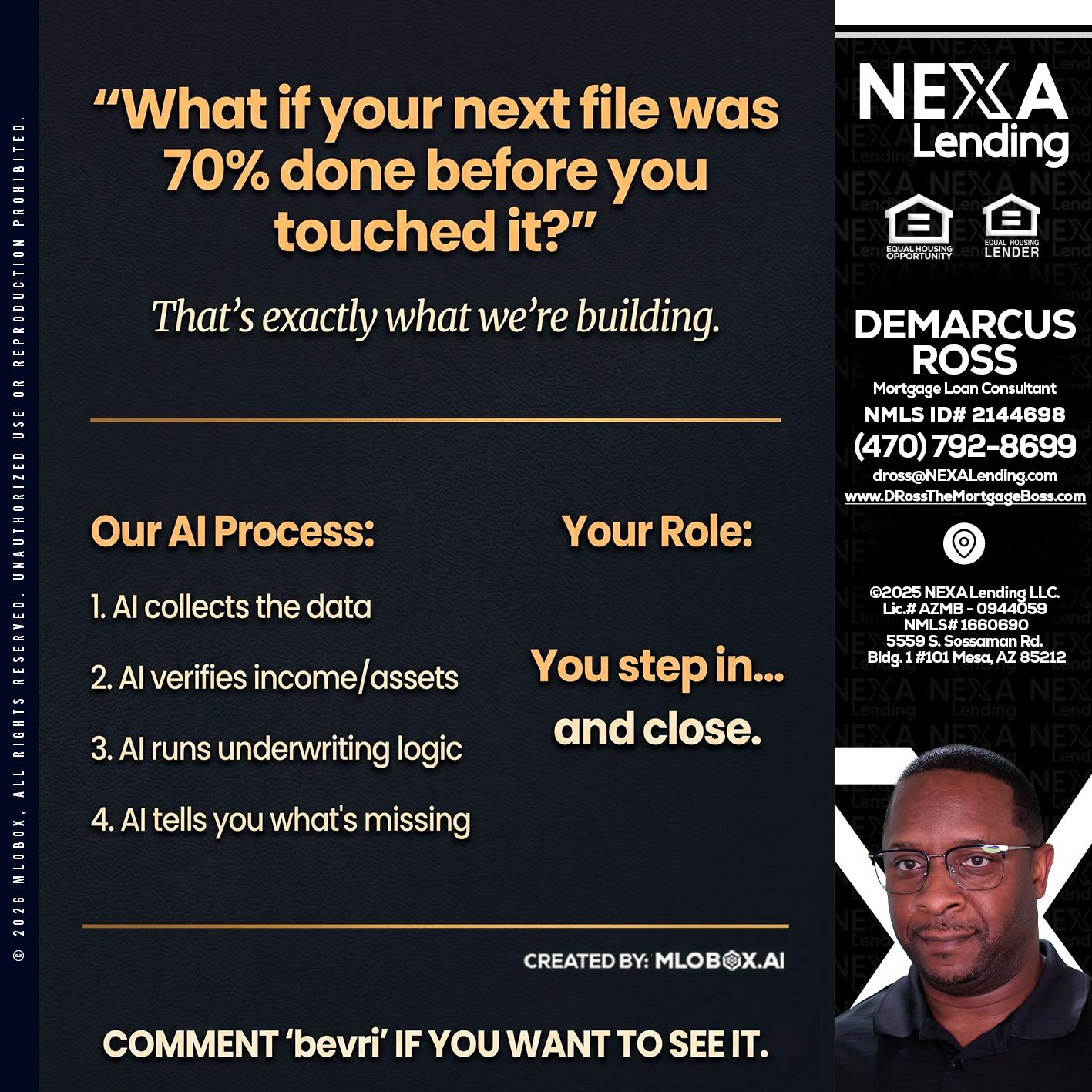 WHAT IF YOUR - DeMarcus Ross -Dross the Mortgage Boss
