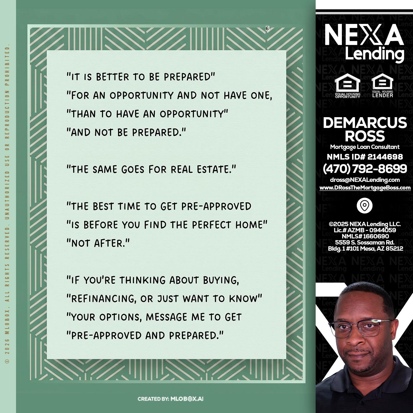 its better - DeMarcus Ross -Dross the Mortgage Boss