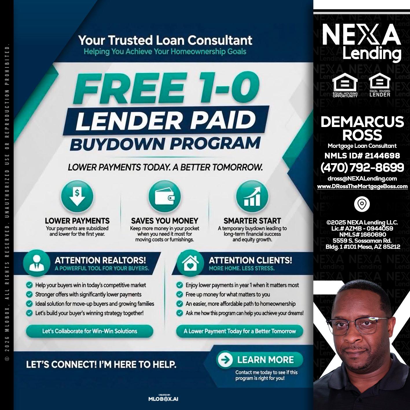 FREE 1-0 - DeMarcus Ross -Dross the Mortgage Boss