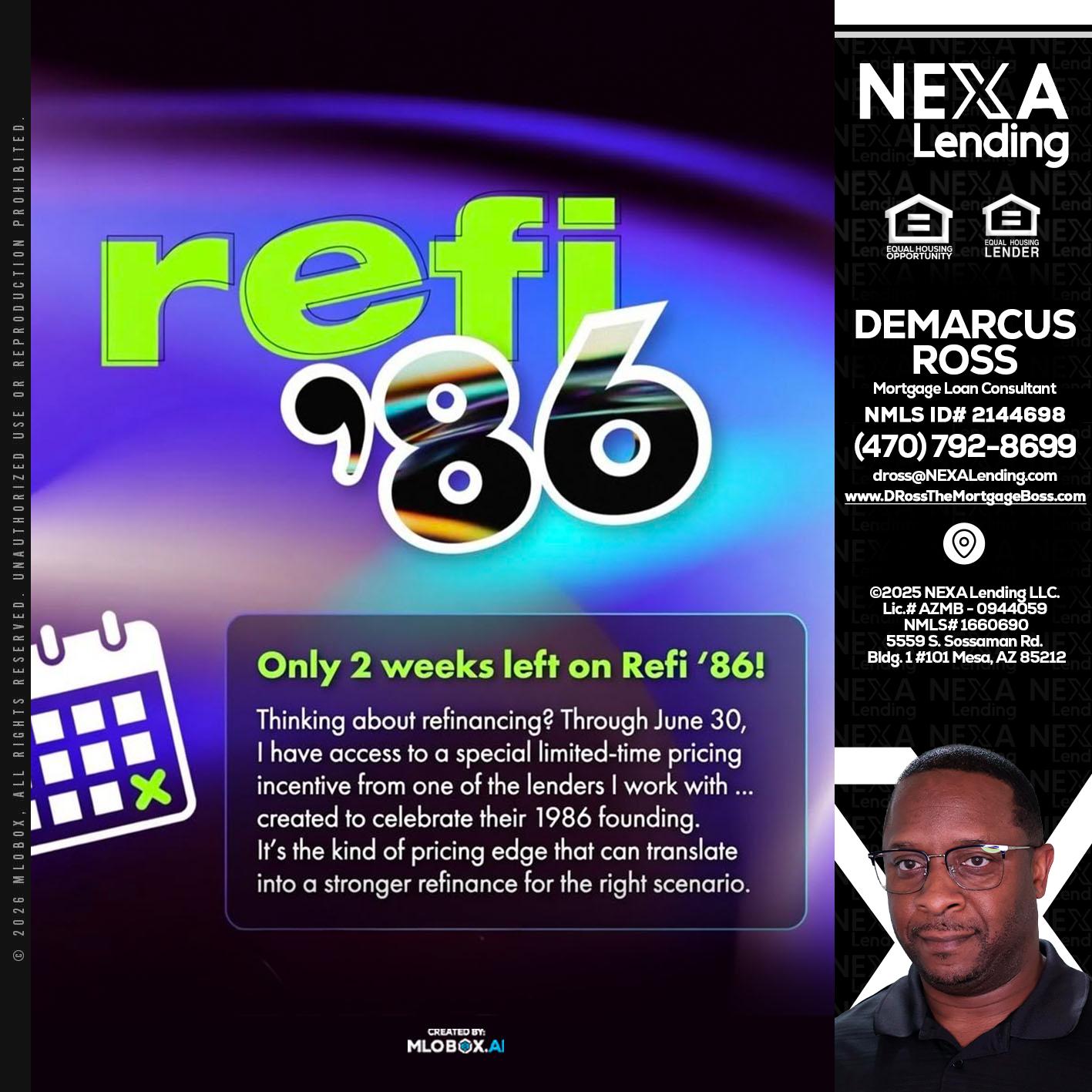REFI 86 - DeMarcus Ross -Dross the Mortgage Boss