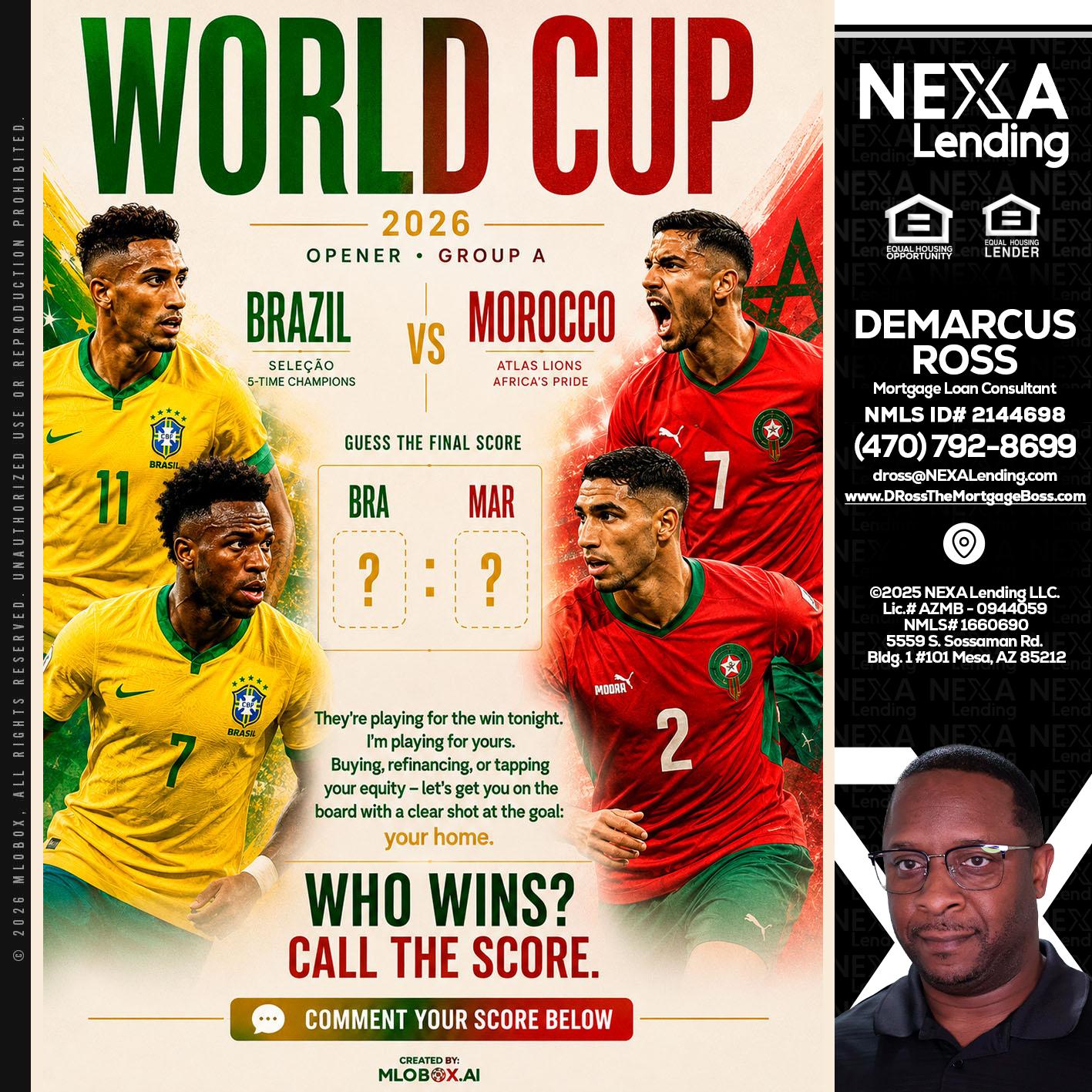 WORLD CUP - DeMarcus Ross -Dross the Mortgage Boss