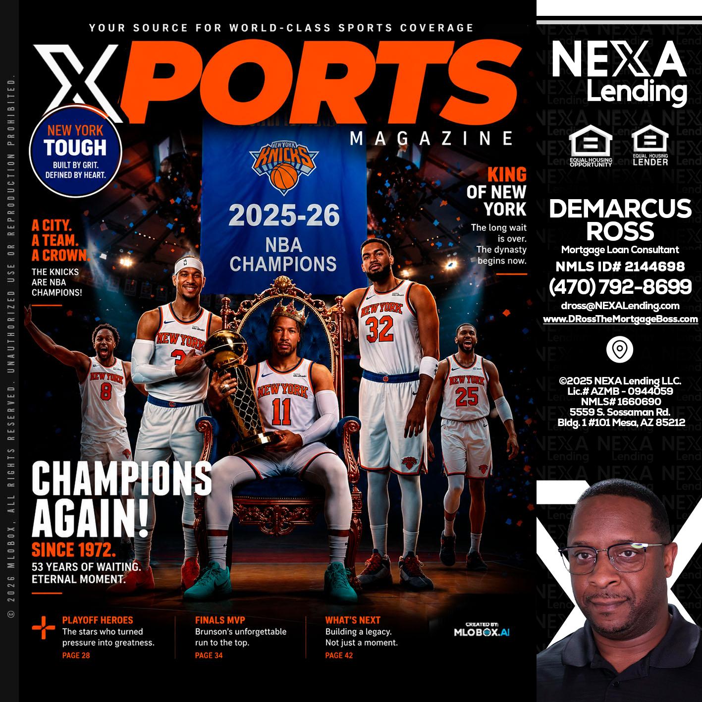 XPORTS MAGAZINE - DeMarcus Ross -Dross the Mortgage Boss