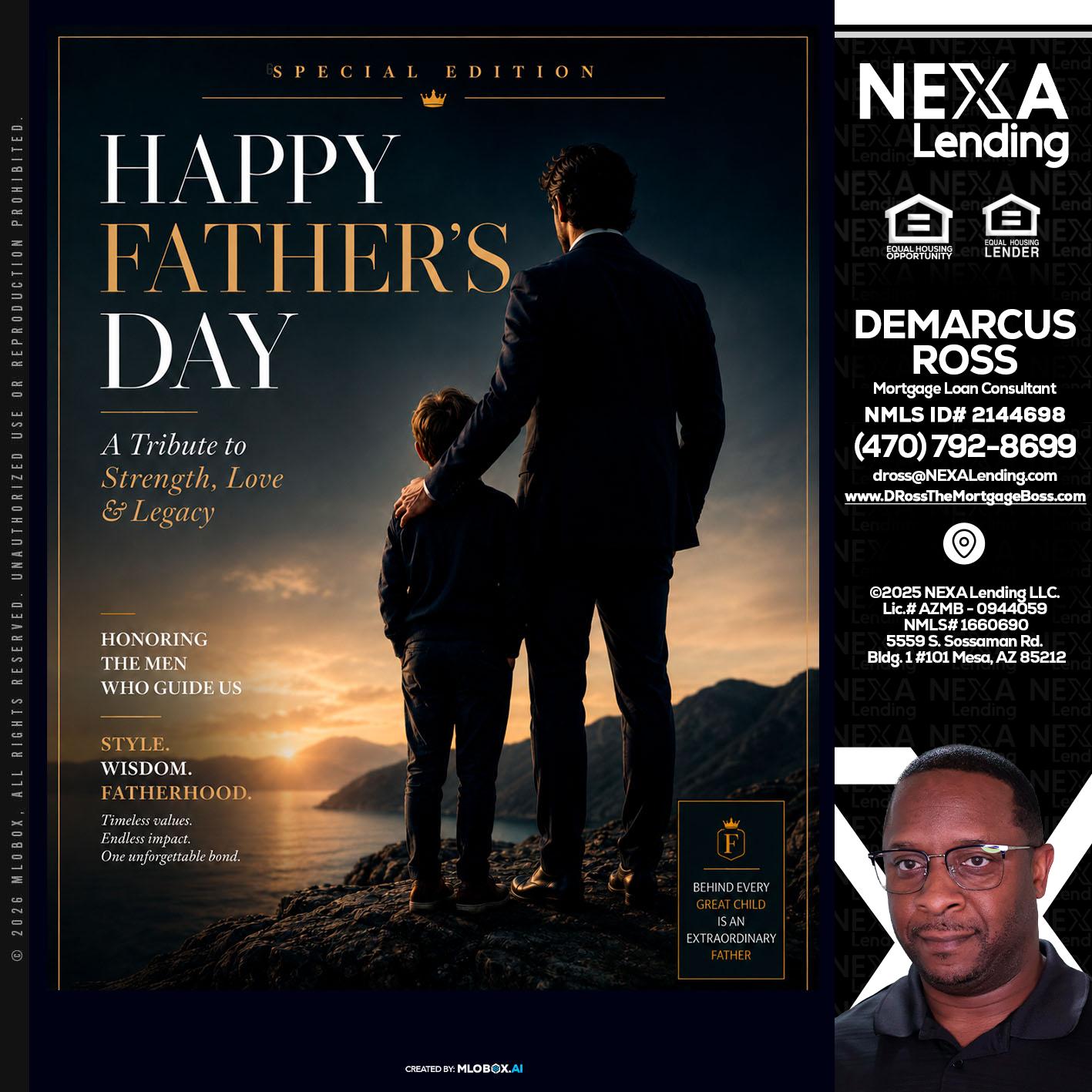HAPPY FATHERS DAY - DeMarcus Ross -Dross the Mortgage Boss