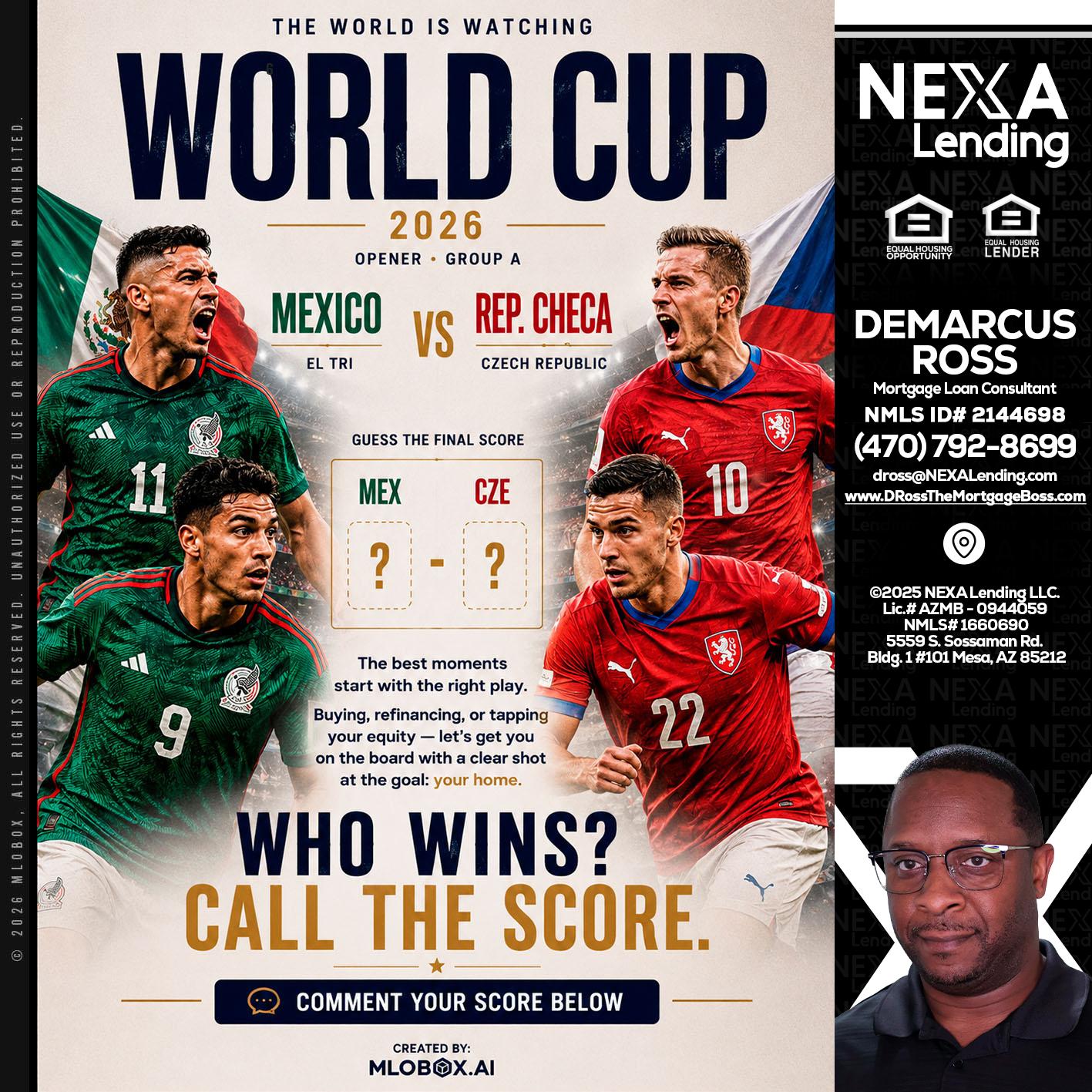 WORLD CUP 2026 - DeMarcus Ross -Dross the Mortgage Boss