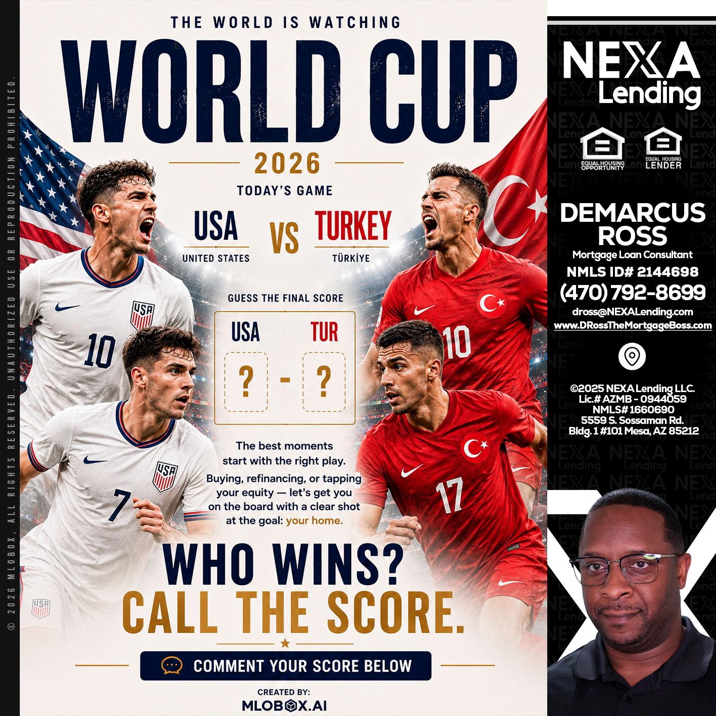 WORLD CUP 2026 - DeMarcus Ross -Dross the Mortgage Boss