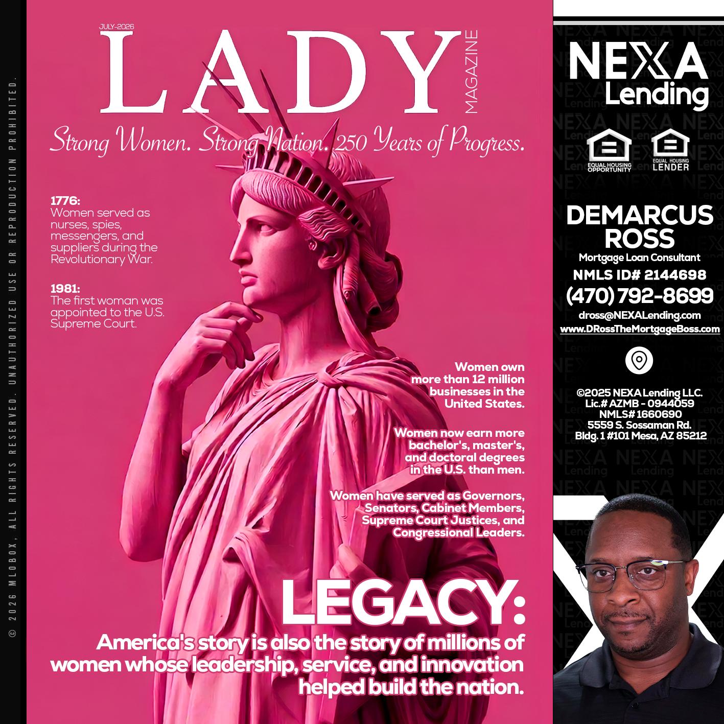 LADY LIBERTY! - DeMarcus Ross -Dross the Mortgage Boss