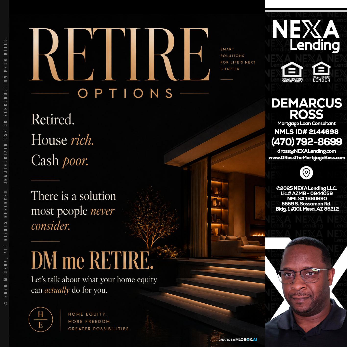 RETIRE LOANS - DeMarcus Ross -Dross the Mortgage Boss