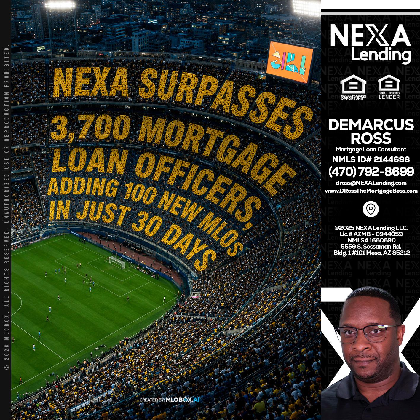 NEXA SURPASSES - DeMarcus Ross -Dross the Mortgage Boss