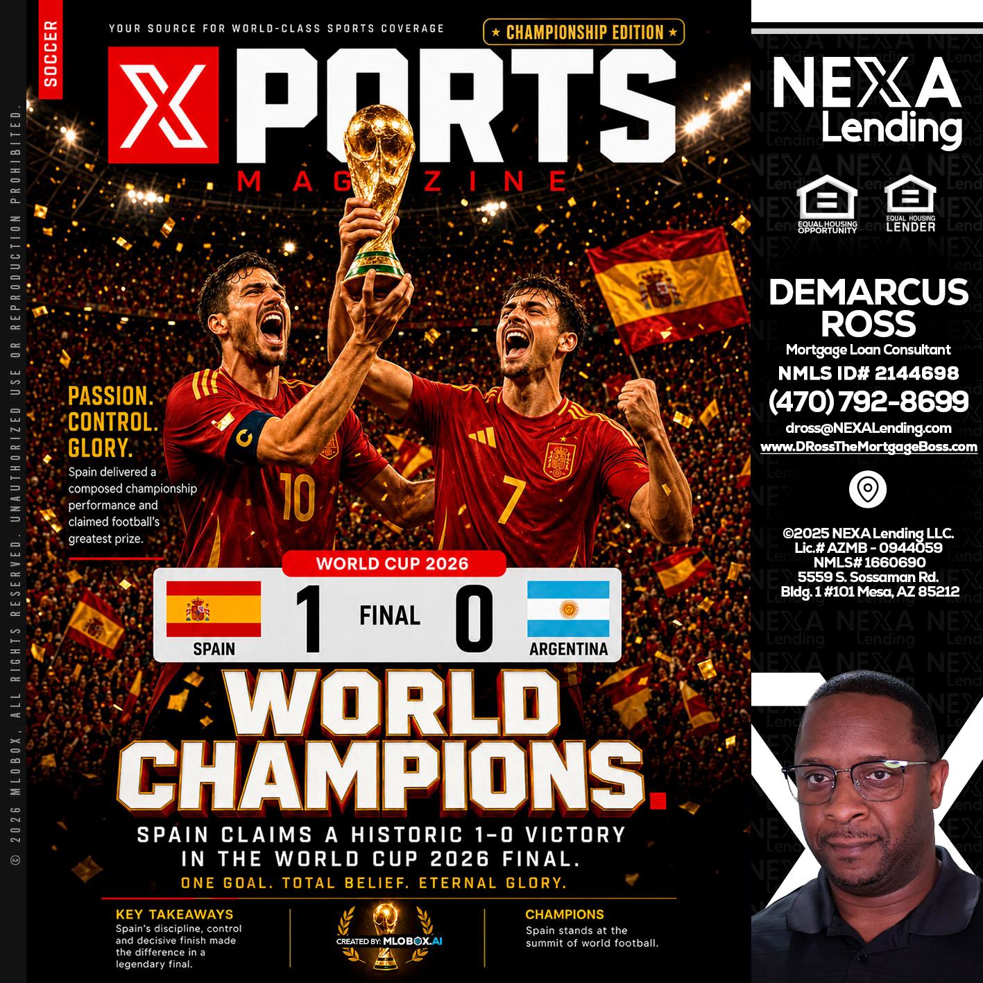 SPAIN CHAMPION - DeMarcus Ross -Dross the Mortgage Boss