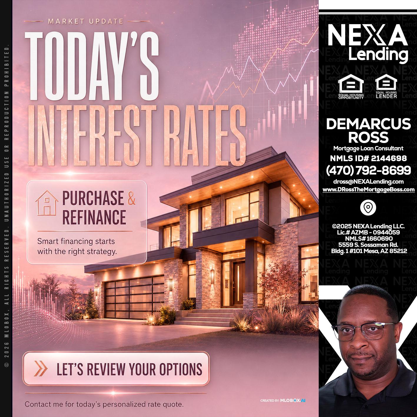 todays interest rates - DeMarcus Ross -Dross the Mortgage Boss