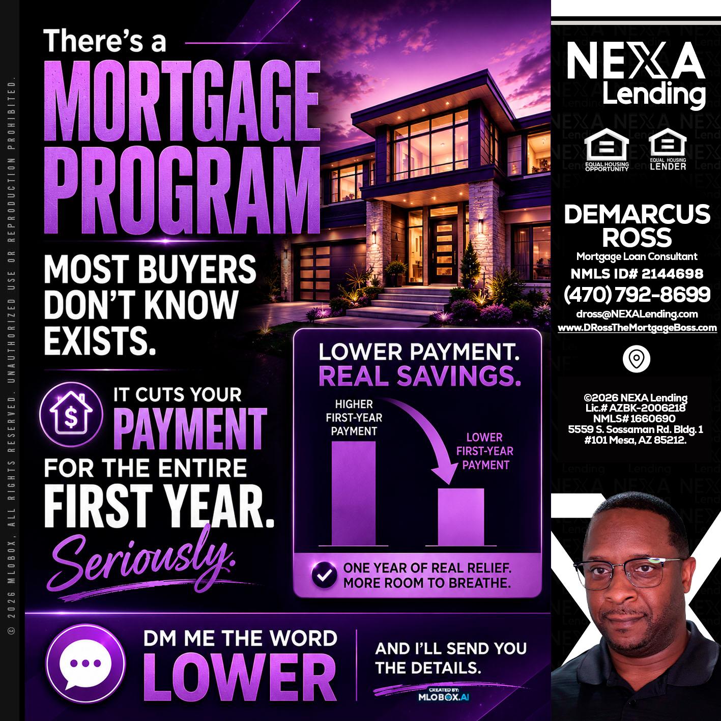 MORTGAGE PROGRAM - DeMarcus Ross -Dross the Mortgage Boss
