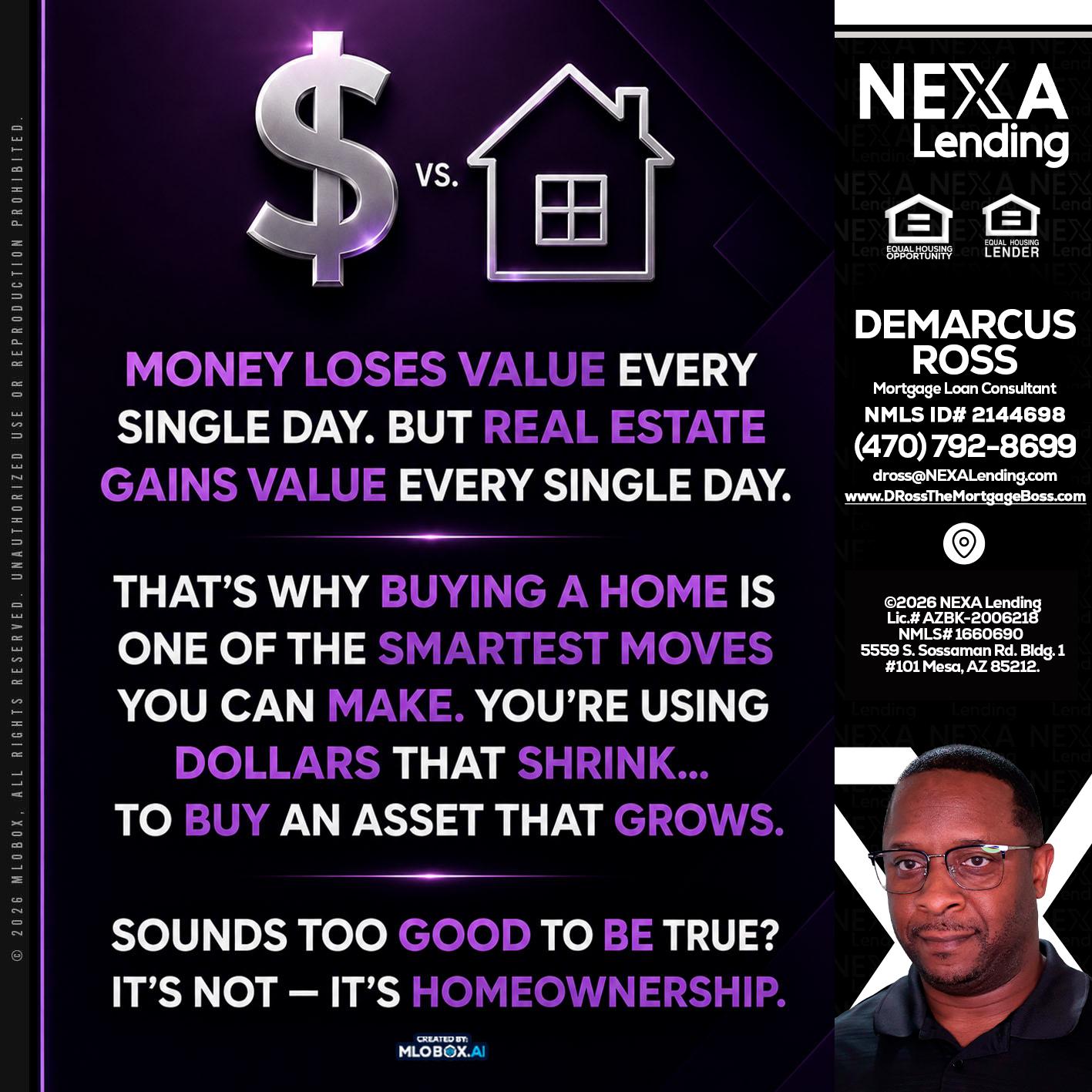 MONEY LOSES - DeMarcus Ross -Dross the Mortgage Boss