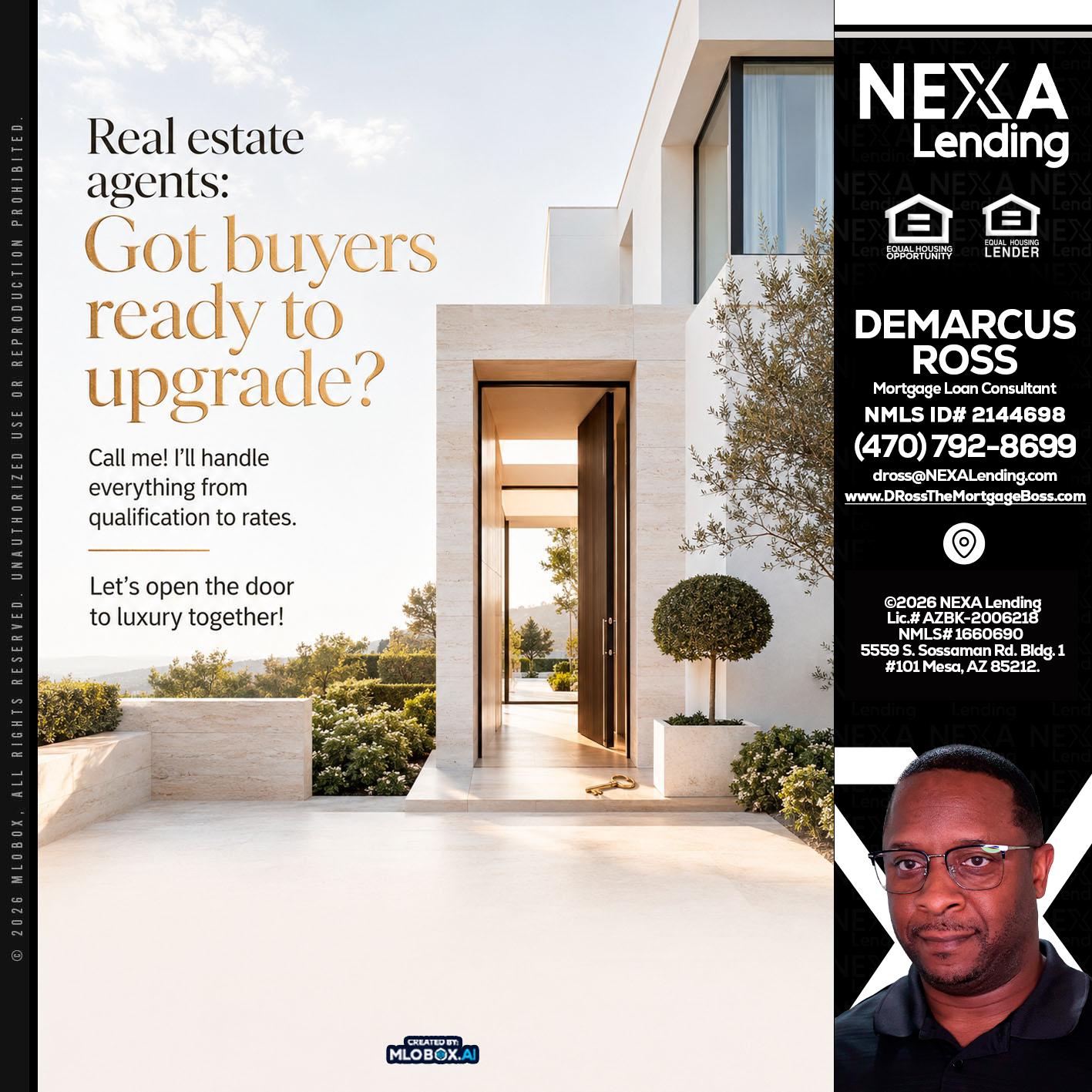 REAL ESTATE AGENTS - DeMarcus Ross -Dross the Mortgage Boss