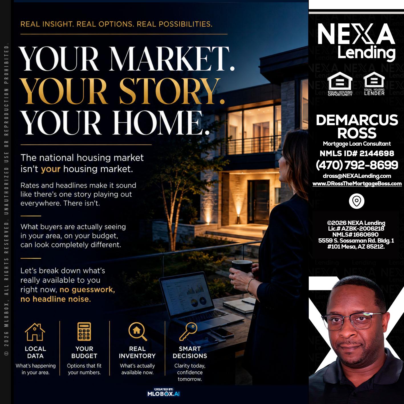 your market - DeMarcus Ross -Dross the Mortgage Boss