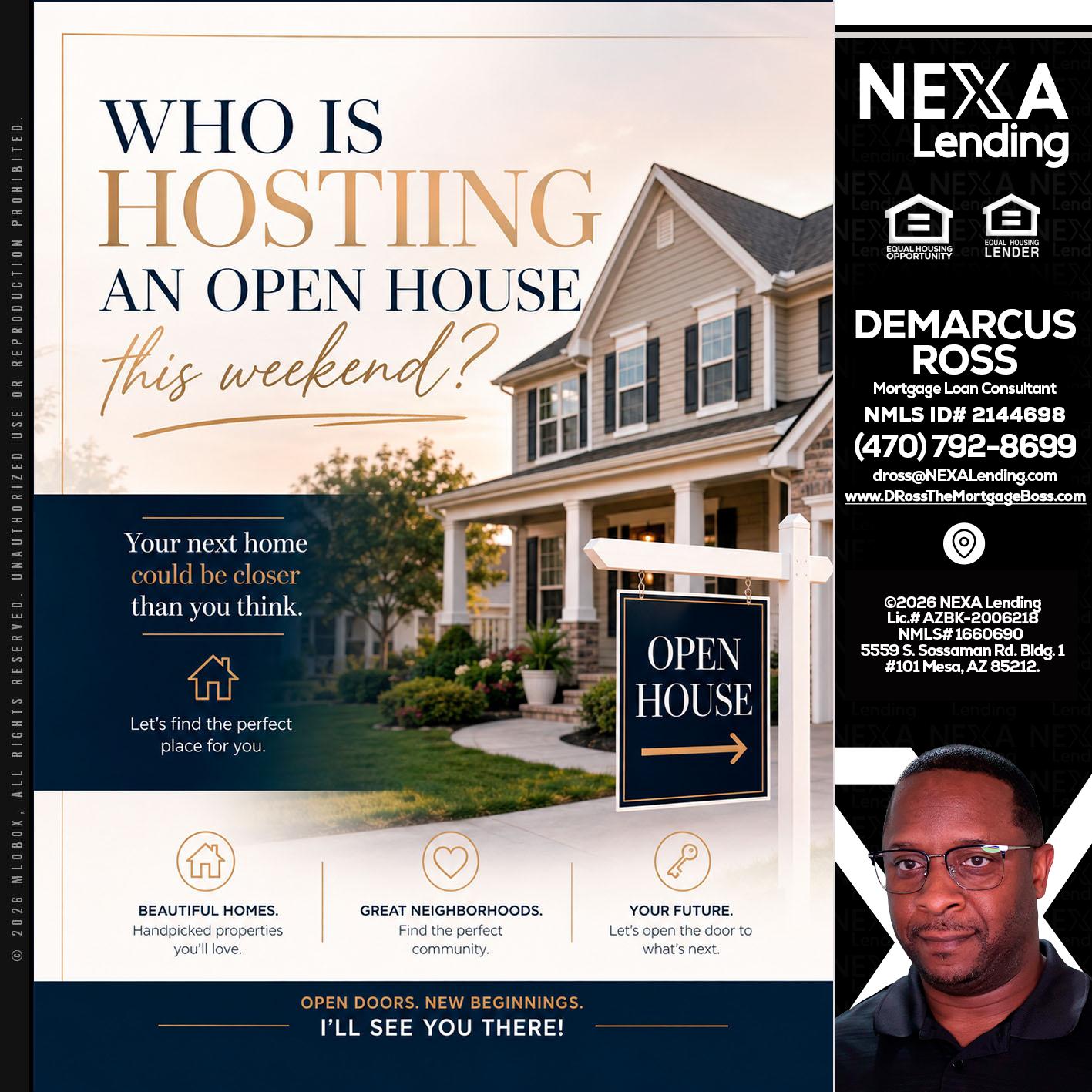 WHOS HOSTING - DeMarcus Ross -Dross the Mortgage Boss