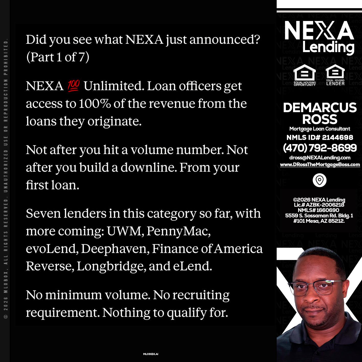 DID YOU KNOW - DeMarcus Ross -Dross the Mortgage Boss