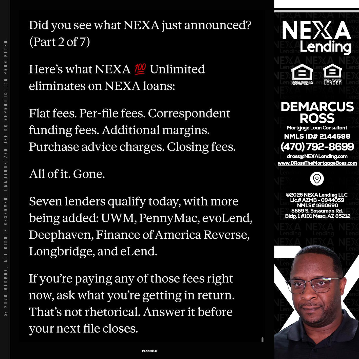 2 OF 7 - DeMarcus Ross -Dross the Mortgage Boss