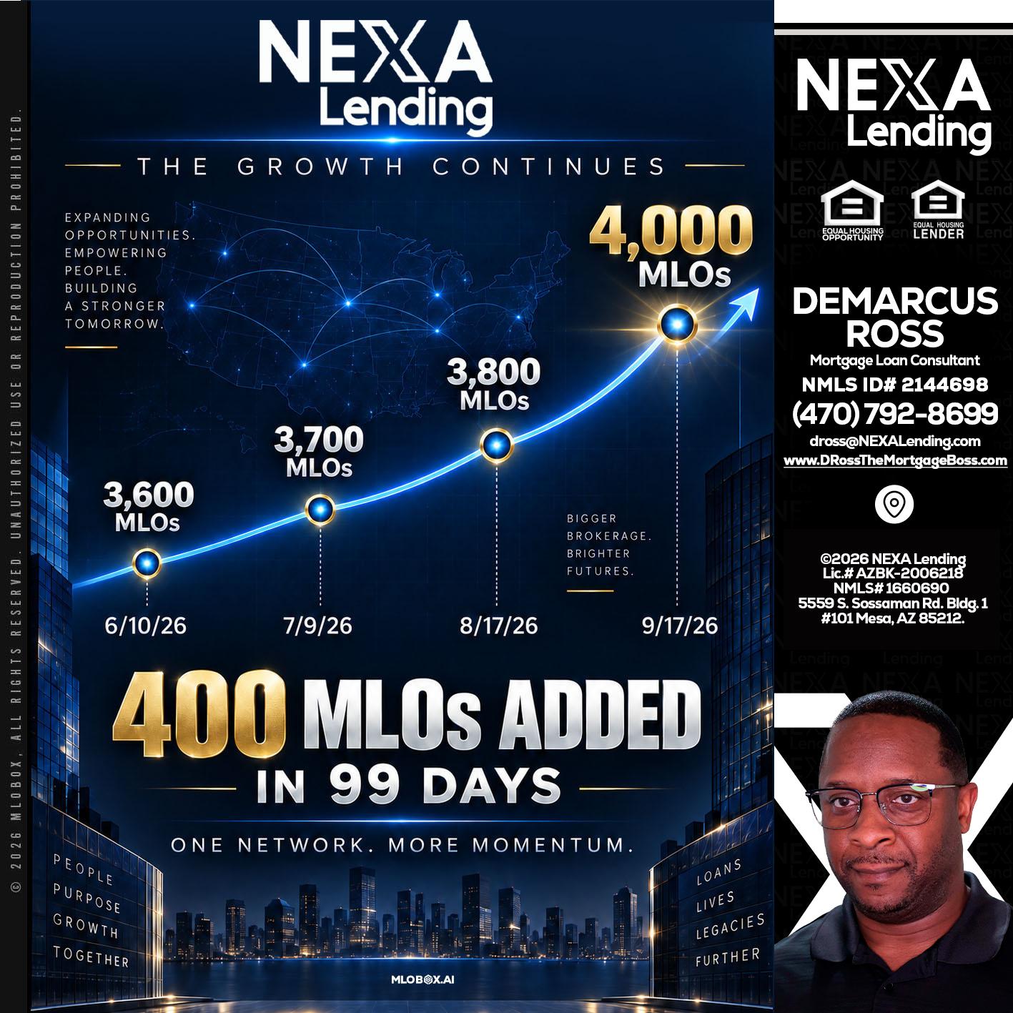 NEXA Lending 4000 MLOs - DeMarcus Ross -Dross the Mortgage Boss